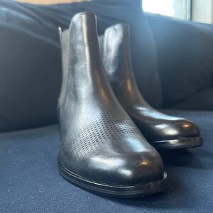 Cole Haan Black Leather Men's Ankle Boots
